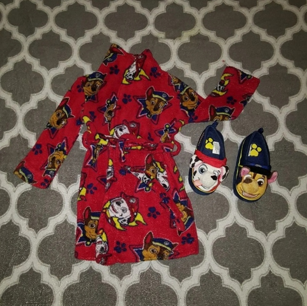Paw Patrol Robe With Matching Shoes - Picture 2 of 4